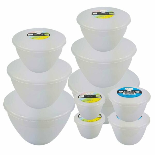 10 Essential Pudding Basin Sizes in 1 set