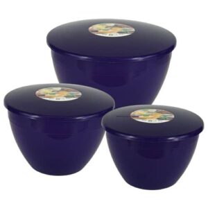 Purple Pudding Basins with Lids